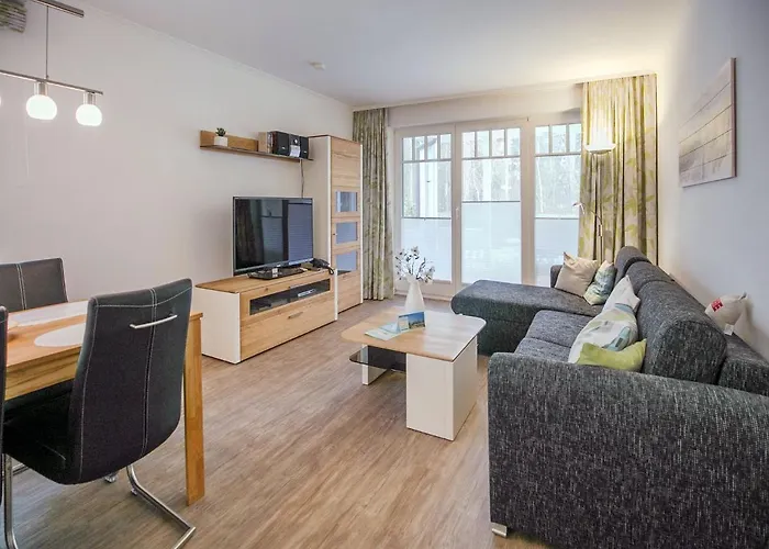 Duenenpark Binz - Komfortplus Ferienwohnung Mit 1 Schlafzimmer Und Terrasse Im Erdgeschoss 043